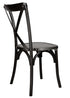 Chivari Black ToughWood™ Cross Back Chair CXWB-AX-T