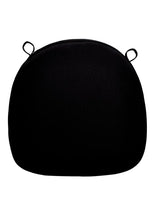 Black Fabric  2" Thick Cross Back Cushion