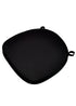 Chivari Black Fabric  2" Thick Cross Back Cushion CUSHXSTRAP-BLK-AX-T