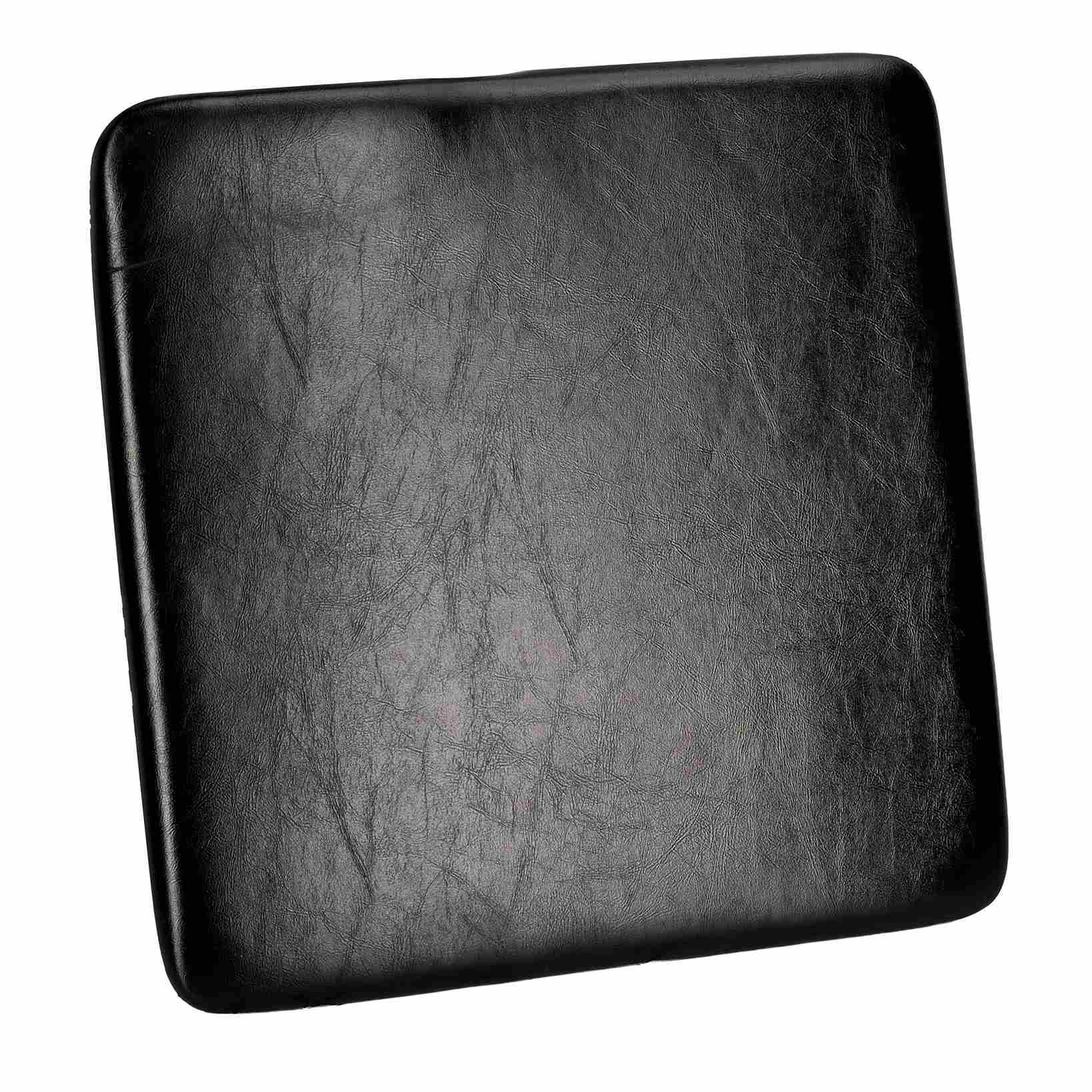 Chivari Black 0.75" Vinyl Panel Cushion with SlipNot™ Technology for Clear Folding Chair CUSHPANVIN-FLD-BLK-AX