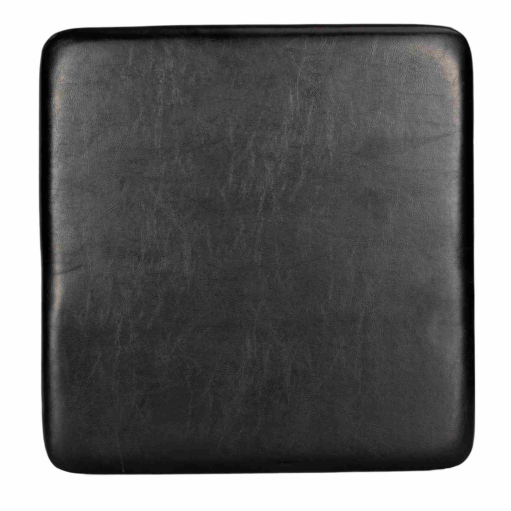 Chivari Black 0.75" Vinyl Panel Cushion with SlipNot™ Technology for Clear Folding Chair CUSHPANVIN-FLD-BLK-AX