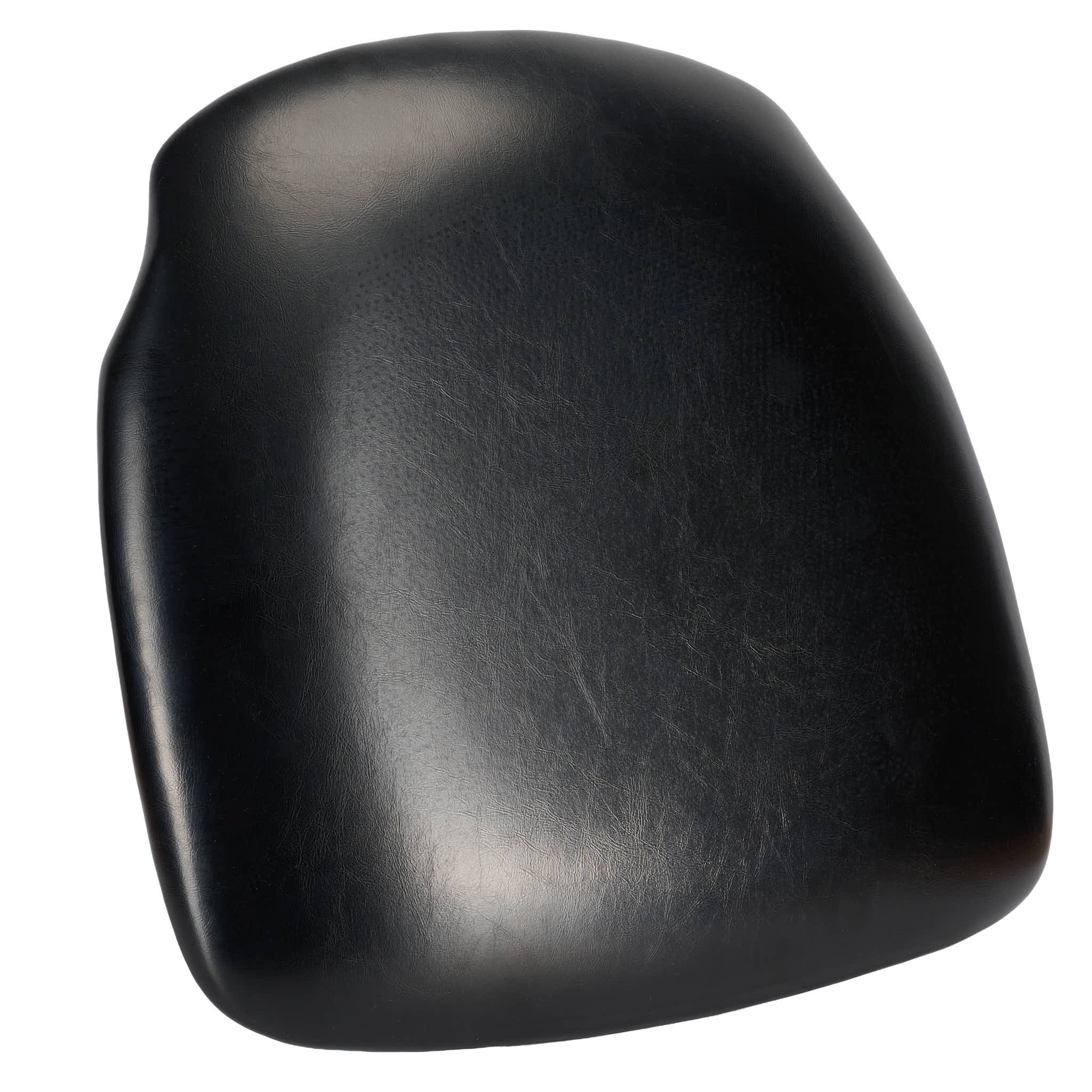 Chivari Black Vinyl 1.75" Thick Cross Back Cushion with SlipNot™ Technology CUSHX-PANVINBLK-SPNT-AX