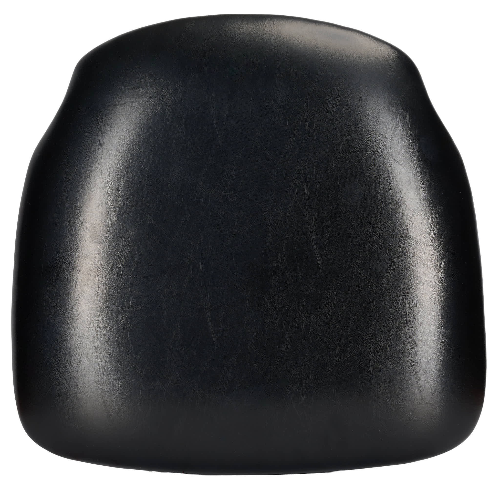 Chivari Black Vinyl 1.75" Thick Cross Back Cushion with SlipNot™ Technology CUSHX-PANVINBLK-SPNT-AX