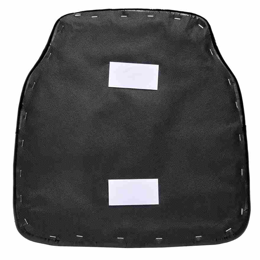 Chivari Black 1.75" Thick Vinyl Tufted Panel Chiavari Chair Cushion CUSHPANVINTUFTBLA-AX-T
