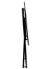 Chivari 28" Rustic Matte Black Barcelona Bistro Table TBBMB-AX-T