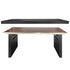 Chivari 72" x 30" Black Farm Table Conversion Kit for Banquet Tables TFARMCKT7230-BLK-AX-T