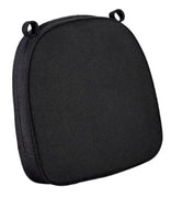 Black with Black Piping 2.5" Thick Chair Cushion - World's Best Cushions