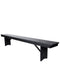 Chivari Black 8 Foot (96″ x 12″) Rectangle Farmhouse Table Bench TFARM-BENCH-9612-BLACK-AX-T