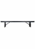 Chivari Black 8 Foot (96″ x 12″) Rectangle Farmhouse Table Bench TFARM-BENCH-9612-BLACK-AX-T
