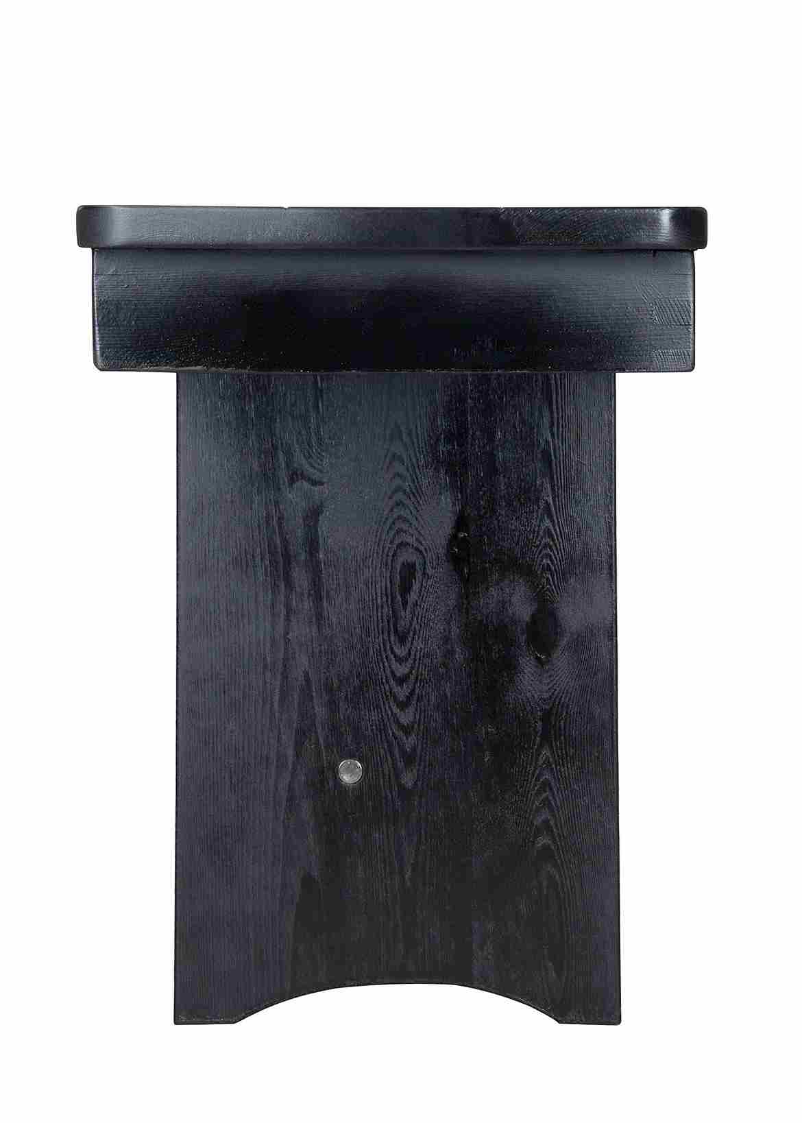Chivari Black 8 Foot (96″ x 12″) Rectangle Farmhouse Table Bench TFARM-BENCH-9612-BLACK-AX-T