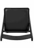 Chivari Black WoodGrain™ Resin Folding Chair with Black Vinyl Seat CFRBB-A