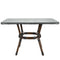 Toulouse 48" x 36"  Glass Top Black and White French Bistro Table TBTP4836BLA-KT-AX-T