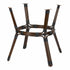 Toulouse 48" x 36"  Glass Top Black and White French Bistro Table TBTP4836BLA-KT-AX-T