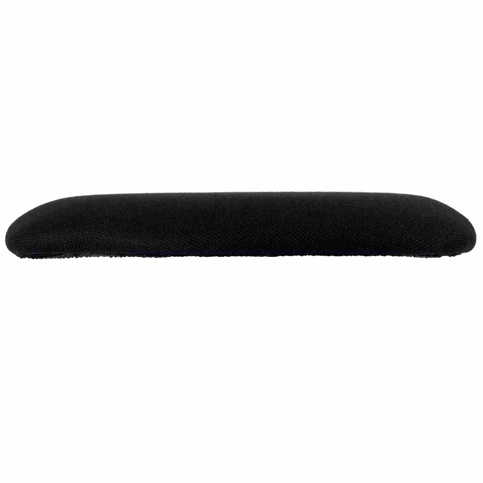 Chivari Black 1.75" Thick Fabric Panel Back Chiavari Chair Cushion and SlipNot™ Technology CUSHPANFAB-BLK-A