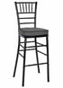 Chivari Black Resin Steel Skeleton™ Chiavari Barstool - 2 Pack - Some Assembly Required BCRB-KD-ST-AX-2