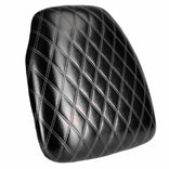 Black Vinyl Panel Back Chiavari Cushion with Bentley Stitching and SlipNot™ Technology