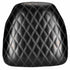 Chivari Black Vinyl Panel Back Chiavari Cushion with Bentley Stitching and SlipNot™ Technology CUSHPANVINBENTB-A
