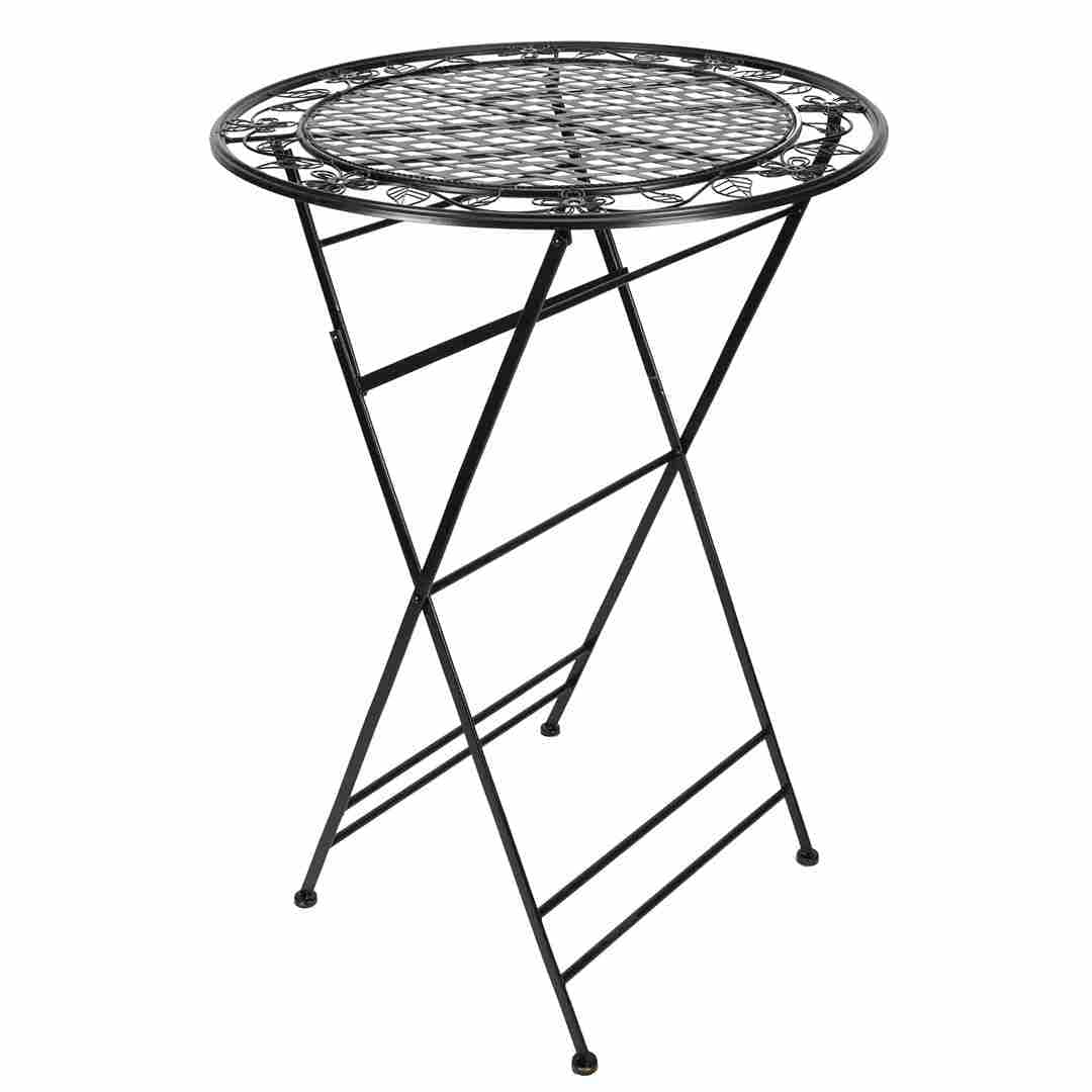 Chivari 32" Antique Black Bistro Cocktail Table TBBBMB-AX-T