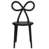 Chivari Black Resin Bow Chair with Round Seat CBORB-ZG