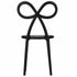 Chivari Black Resin Bow Chair with Round Seat CBORB-ZG