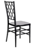 Chivari Black Diamond Back Chair - 4 Pack - Some Assembly Required CDRB-U-ZG-T-4