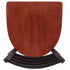 Chivari Ladder Back Restaurant Chair with Black Frame and Cherry Wood Seat CLMBWCW-ZF-KT