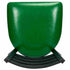 Chivari Ladder Back Restaurant Chair with Black Metal Frame and Green Vinyl Seat CLMBVGR-ZF-KT