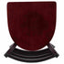 Chivari Ladder Back Restaurant Chair with Black Frame and Mahogany Wood Seat CLMBWMW-ZF-KT