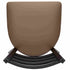 Chivari Ladder Back Restaurant Chair with Black Metal Frame and Taupe Vinyl Seat CLMBVTP-ZF-KT