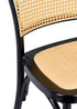 Chivari Black Bent Cane Resin Chair CBCBN-ZG-T