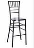 Chivari Black Resin Steel Skeleton™ Chiavari Barstool - 2 Pack - Some Assembly Required BCRB-KD-ST-AX-2