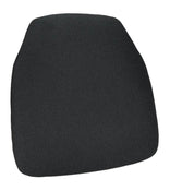 Black 1.75" Thick Fabric Panel Back Chiavari Chair Cushion and SlipNot™ Technology