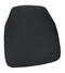 Chivari Black 1.75" Thick Fabric Panel Back Chiavari Chair Cushion and SlipNot™ Technology CUSHPANFAB-BLK-A