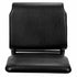 Chivari Black Vinyl on Black Frame 20.5" Cut Away Back Church Chair CH20BBV-ZF-T