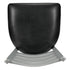 Chivari Ladder Back Bar Stool with Silver Frame and Black Vinyl Seat BLMSVB-ZF-KT