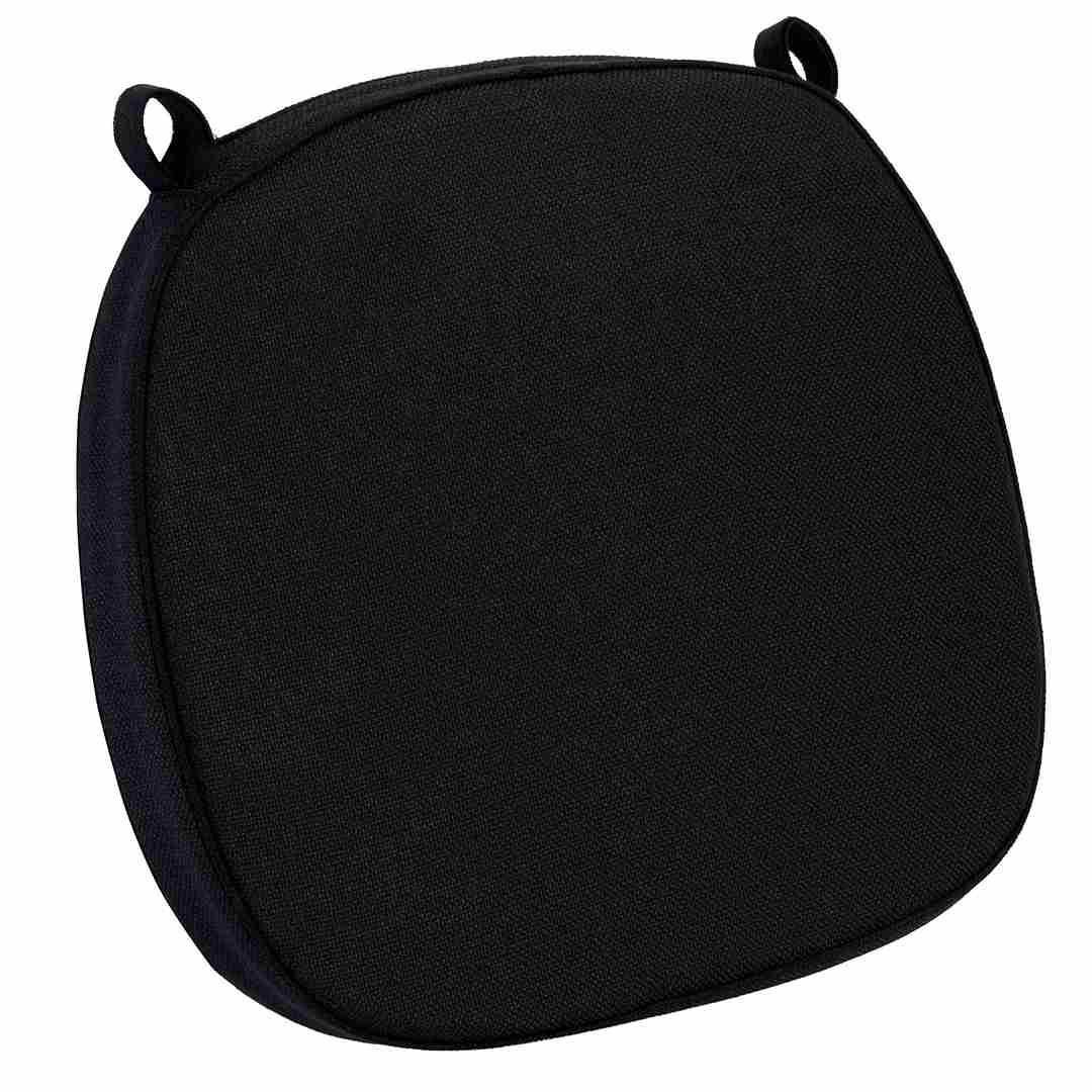 Chivari Black 2.0" Thick Willow Wood Velcro Strap Cushion CUSHWWSTRAPBLK-T