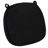 Black 2.0" Thick Willow Wood Velcro Strap Cushion