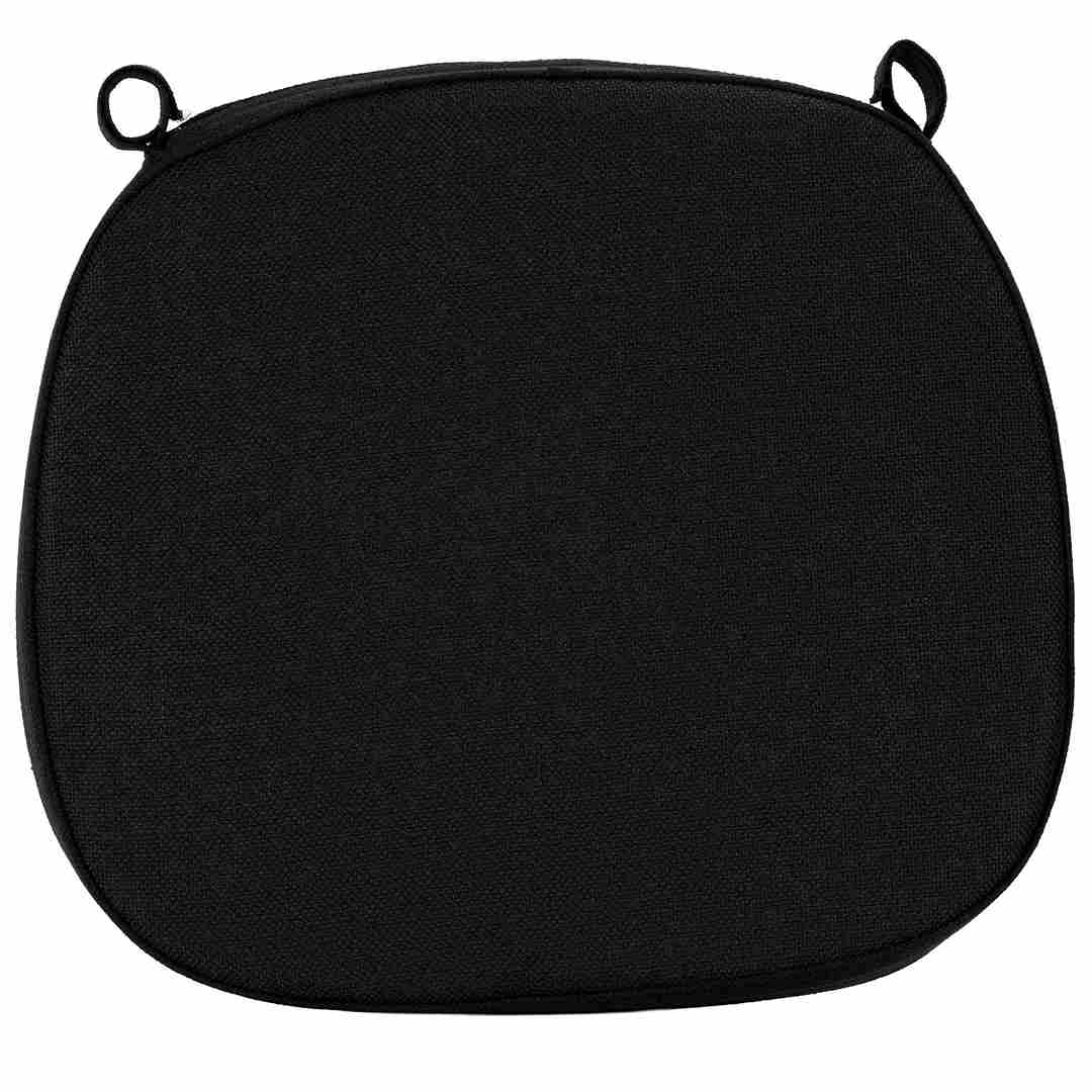Chivari Black 2.0" Thick Willow Wood Velcro Strap Cushion CUSHWWSTRAPBLK-T