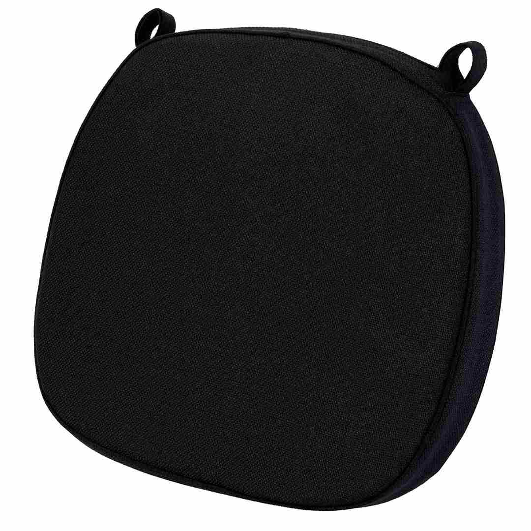 Chivari Black 2.0" Thick Willow Wood Velcro Strap Cushion CUSHWWSTRAPBLK-T