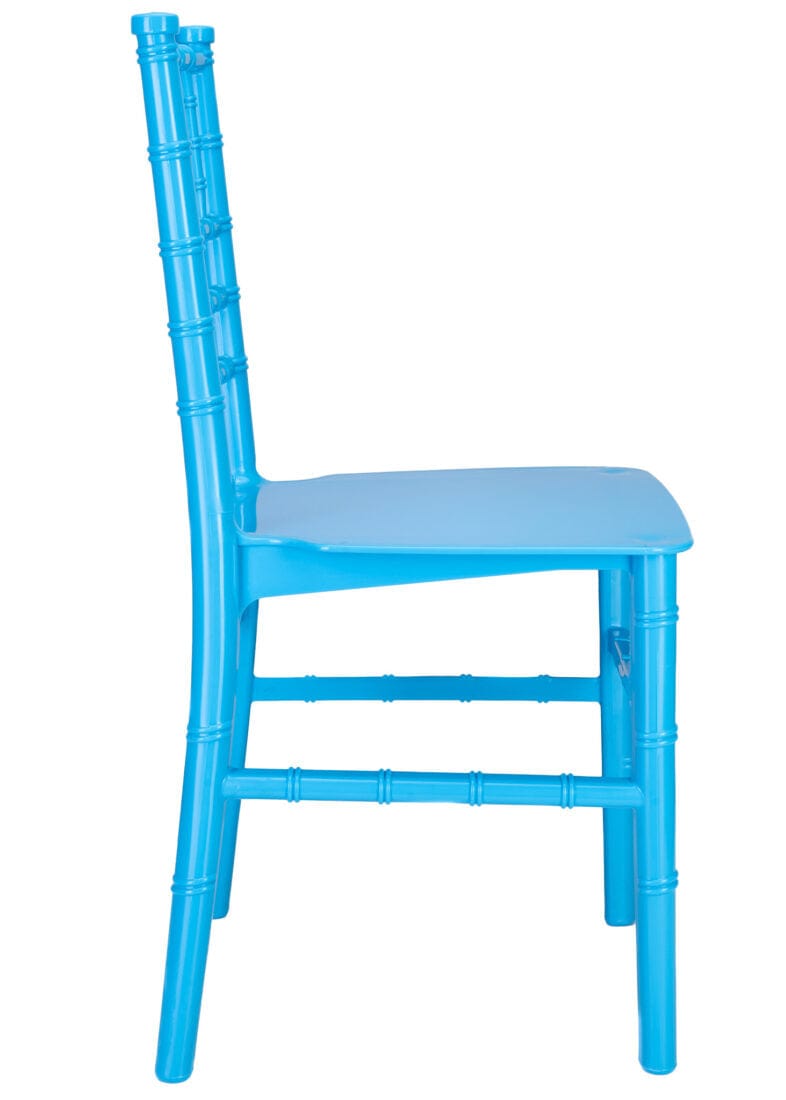 Chivari Kids Blue BasicResin™ Chiavari Chair CCPBLU-KID-SG-T