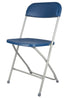 Chivari 100 Pack Blue Plastic Folding Chair and 12 60" (5 Foot) Round Plastic Folding Table CFPBLU-100PLS60-KT