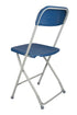 Chivari 100 Pack Blue Plastic Folding Chair and 10 96" (8 Foot) Rectangular Plywood Banquet Table CFPBLU-100PlY96-KT
