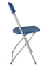 Chivari 100 Pack Blue Plastic Folding Chair and 12 60" (5 Foot) Round Plastic Folding Table CFPBLU-100PLS60-KT