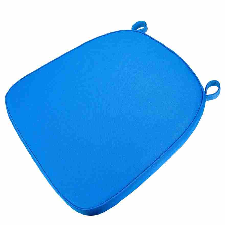 Chivari Bright Blue 2.0" Thick Chiavari Chair Cushion CUSHSTRAPBLU-T