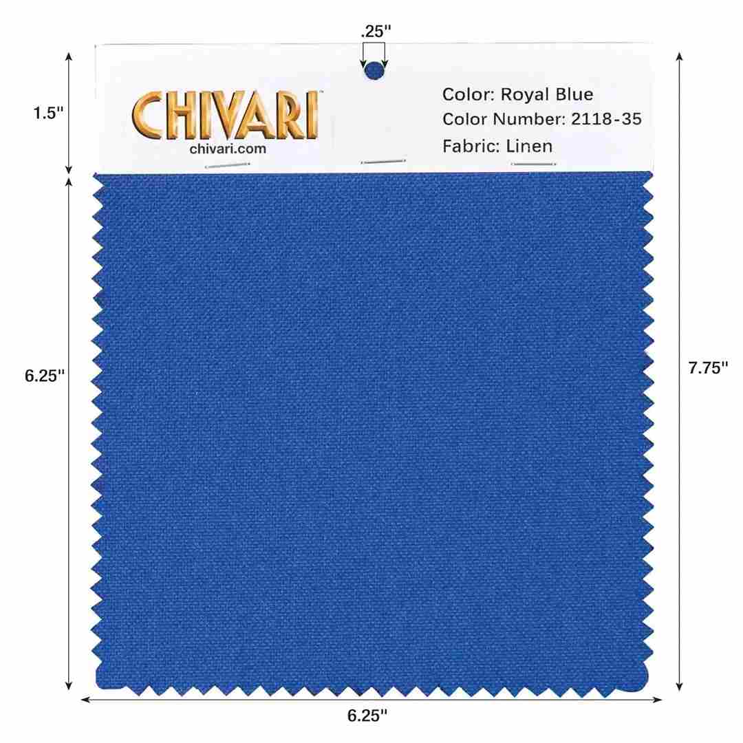 Chivari World’s Best Cushion Fabric Swatch – Royal Blue SW-L-RBLU-A