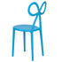 Chivari Blue Resin Bow Chair with Round Seat CBORBLU-ZG
