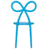 Chivari Blue Resin Bow Chair with Round Seat CBORBLU-ZG