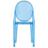 Chivari Blue Resin Kids Victoria Ghost Chair CGVRBL-KID-ZG-T