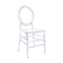Chivari Clear Resin ProClear™ Oval Ring Chair CORRC-ZG-T