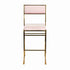 Chivari Melissa Barstool in Gold Stainless Steel Frame with Blush Cushion Seat and Back BMMG-BLSH-KIT-AX